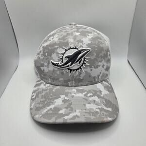 Miami Dolphins Salute To Service Hat Arctic Camo New Era 39THIRTY One Size